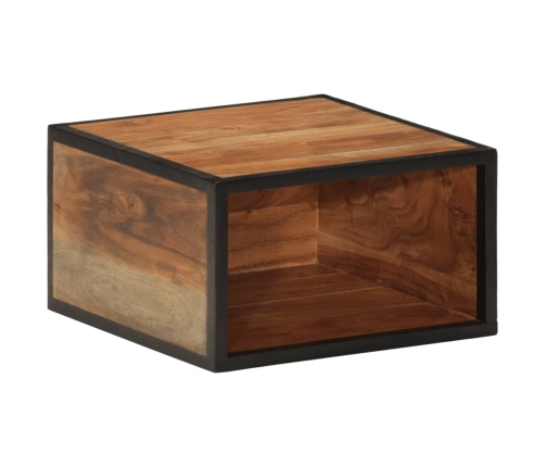 Mesita de noche de pared madera maciza acacia 35x35x20 cm