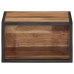 Mesita de noche de pared madera maciza acacia 35x35x20 cm