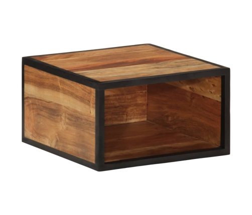 Mesita de noche de pared madera maciza acacia 35x35x20 cm