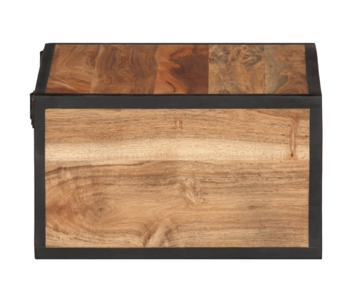 Mesita de noche de pared madera maciza acacia 35x35x20 cm