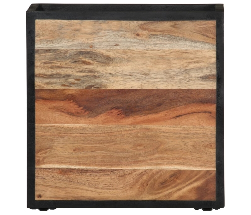 Mesita de noche de pared madera maciza acacia 35x35x20 cm