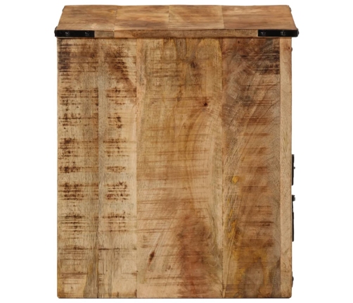 Mesita de noche madera maciza de mango 40x40x45 cm