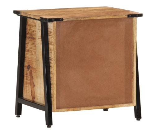 vidaXL Mesita de noche madera maciza de mango 40x30x42 cm