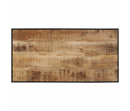 Mesa de bar madera maciza de mango rugoso 110x55x107 cm