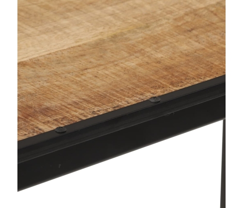 Mesa de bar madera maciza de mango rugoso 110x55x107 cm