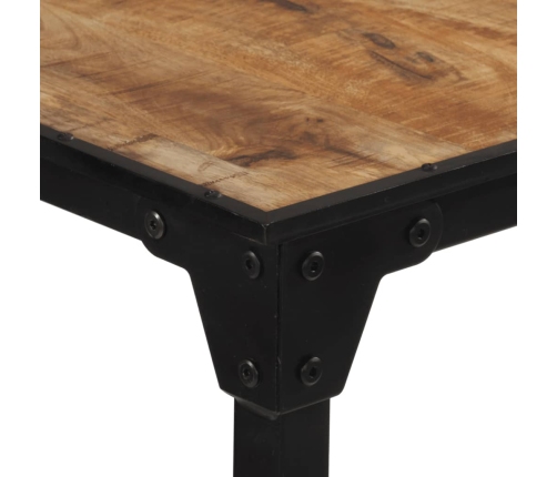 Mesa de bar madera maciza de mango rugoso 60x55x107 cm