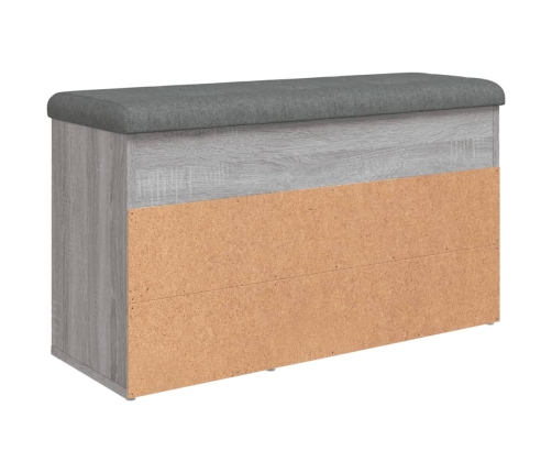 Banco zapatero madera de ingeniería gris Sonoma 82x32x45,5 cm