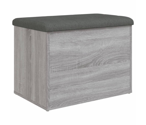 Banco con almacenaje madera ingeniería gris Sonoma 62x42x45 cm