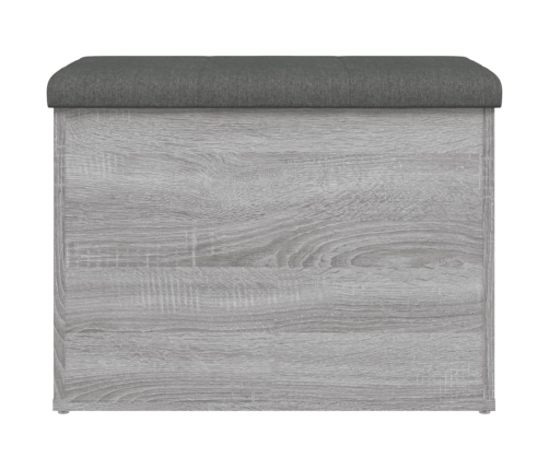 Banco con almacenaje madera ingeniería gris Sonoma 62x42x45 cm