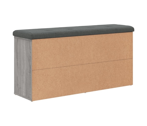 Banco zapatero madera de ingeniería gris Sonoma 102x32x50 cm