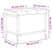 Banco con almacenaje madera ingeniería roble ahumado 62x42x45cm