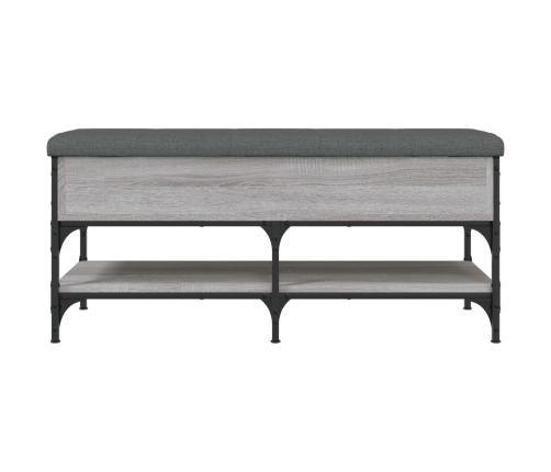 Banco zapatero madera de ingeniería gris Sonoma 102x42x45 cm