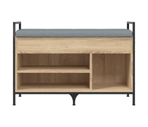 Banco zapatero madera de ingeniería roble Sonoma 85,5x32x57,5cm