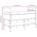 Banco zapatero madera ingeniería roble ahumado 85,5x42x57,5 cm