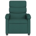 Sillón reclinable eléctrico tela verde oscuro