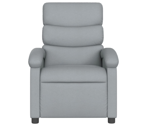 Sillón reclinable de masaje eléctrico tela gris claro