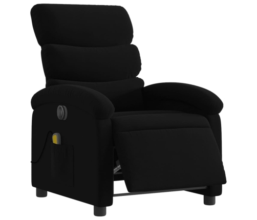 Sillón reclinable de masaje eléctrico tela negro