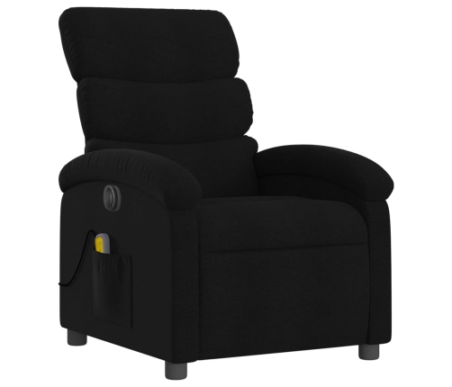 Sillón reclinable de masaje eléctrico tela negro