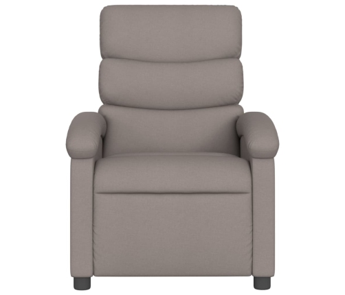 Sillón reclinable de masaje eléctrico tela gris taupe