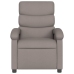 Sillón reclinable de masaje eléctrico tela gris taupe