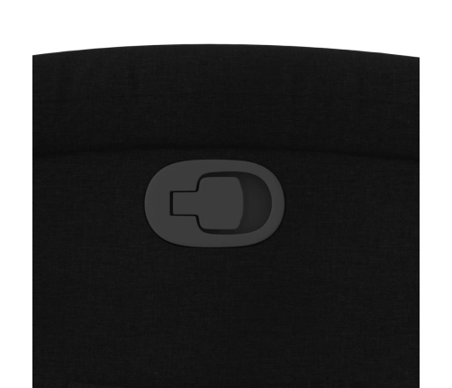 Sillón reclinable elevable tela negro