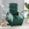 Sillón reclinable elevable tela verde oscuro