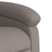 Sillón reclinable elevable tela gris taupe