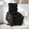 Sillón reclinable de masaje elevable tela negro