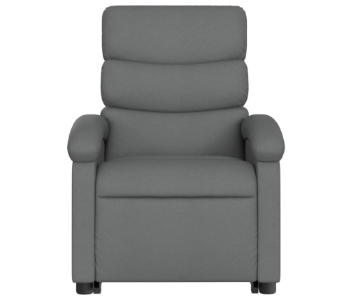 Sillón eléctrico reclinable elevable de tela gris oscuro