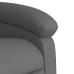 Sillón de masaje eléctrico reclinable elevable tela gris oscuro