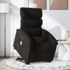 Sillón de masaje eléctrico reclinable elevable tela negro