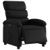 Sillón reclinable eléctrico de cuero sintético negro