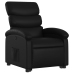 Sillón reclinable elevable cuero artificial negro