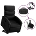 Sillón reclinable elevable cuero artificial negro