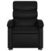 Sillón reclinable elevable cuero artificial negro