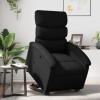 Sillón reclinable elevable cuero artificial negro