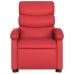 Sillón reclinable elevable cuero artificial rojo