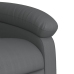 Sillón reclinable de masaje de pie cuero artificial gris