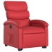 Sillón elevable eléctrico cuero artificial rojo