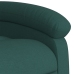 Sillón reclinable eléctrico tela verde oscuro