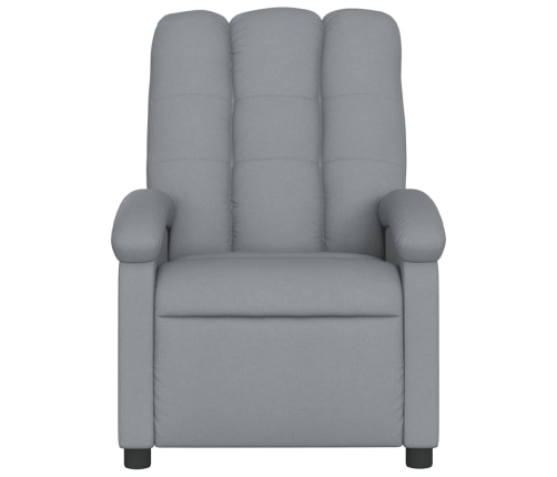 Sillón reclinable de masaje eléctrico tela gris claro