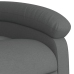 Sillón reclinable de masaje eléctrico tela gris oscuro