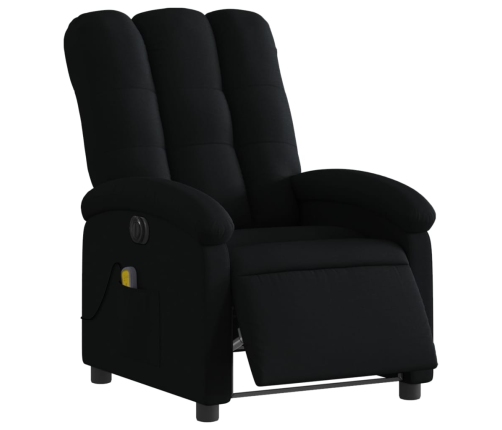 Sillón reclinable de masaje eléctrico tela negro