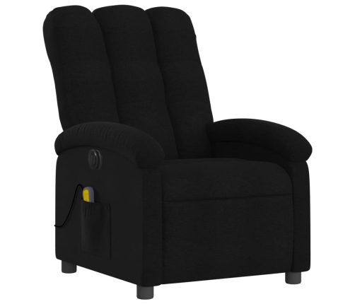 Sillón reclinable de masaje eléctrico tela negro