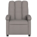 Sillón reclinable de masaje eléctrico tela gris taupe