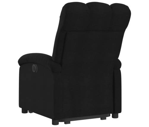 Sillón reclinable elevable tela negro