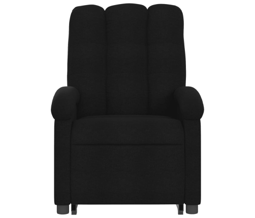 Sillón reclinable elevable tela negro