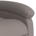 Sillón reclinable elevable tela gris taupe