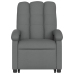 Sillón eléctrico reclinable elevable de tela gris oscuro