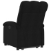 Sillón eléctrico reclinable elevable de tela negro